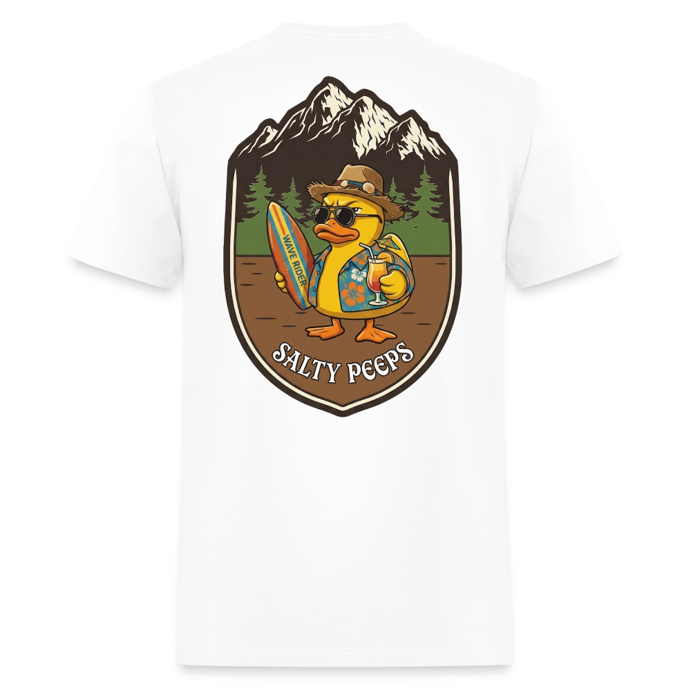Salty Peeps Mountain Badge - white