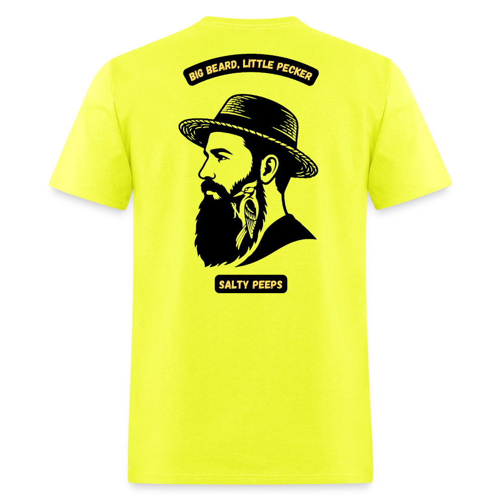 Big Beard, Little Pecker - safety green