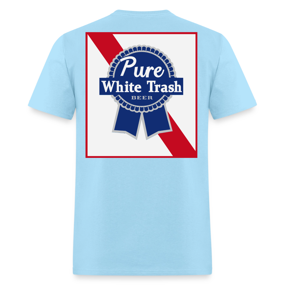 Pure White Trash Beer - powder blue