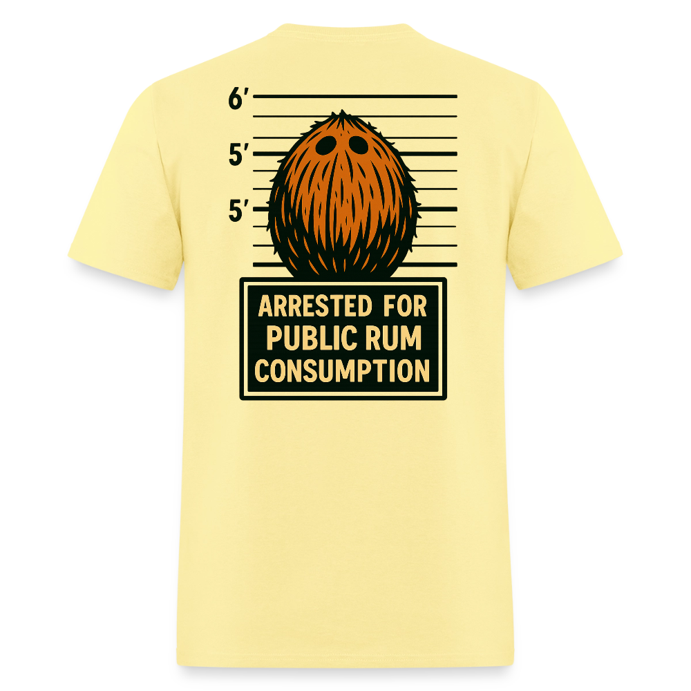 Public Rum consumption - cornsilk