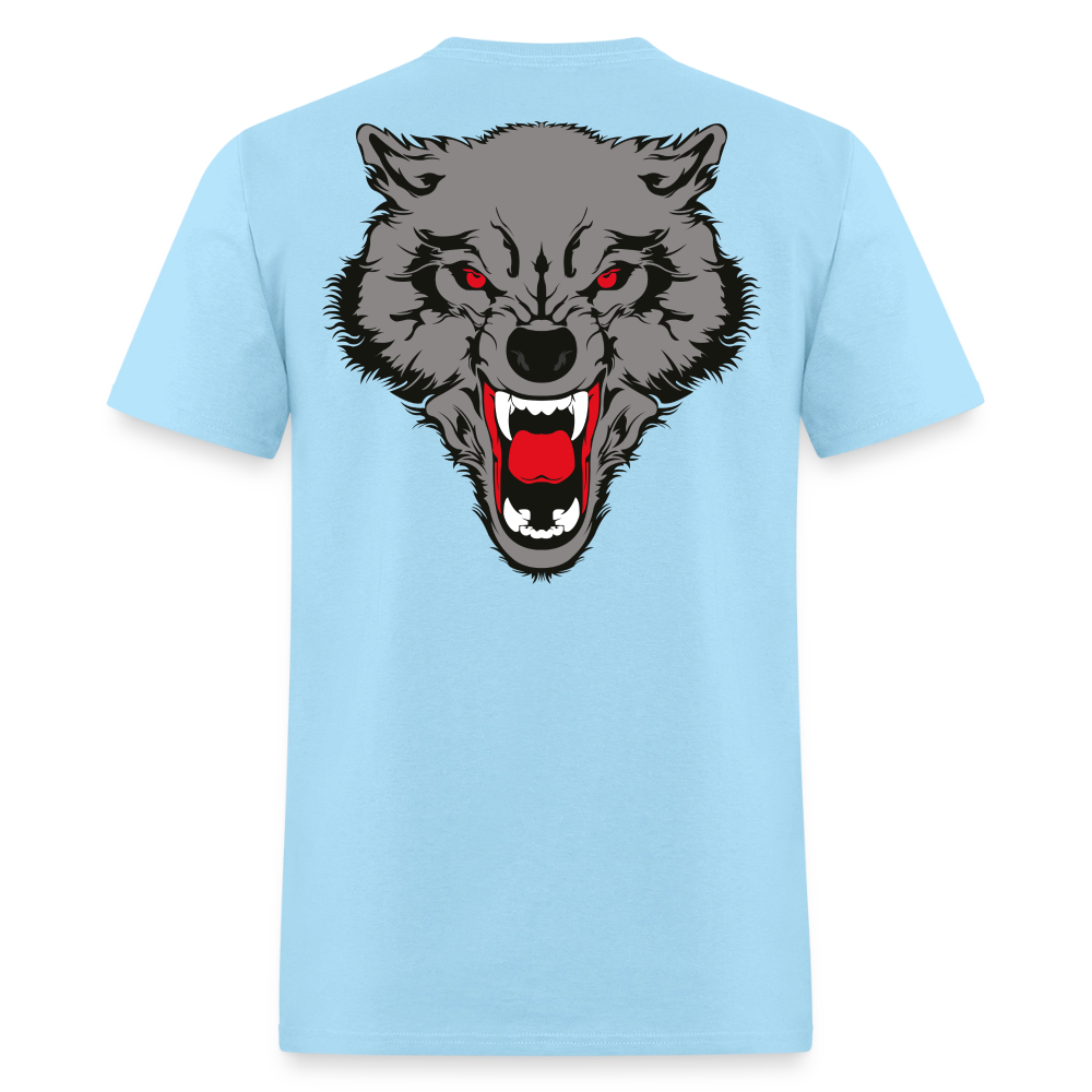 Wolf Head - powder blue