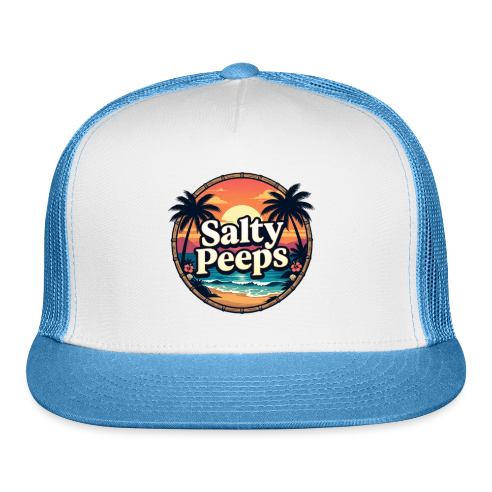 Sunset Trucker Hat - white/blue
