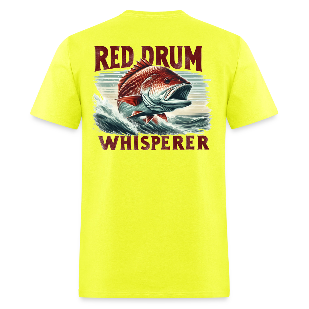 Red Drum Whisperer - safety green