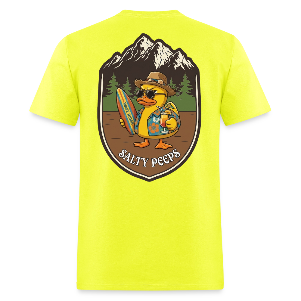 Salty Peeps Mountain Badge - safety green