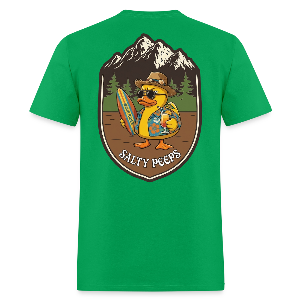 Salty Peeps Mountain Badge - bright green