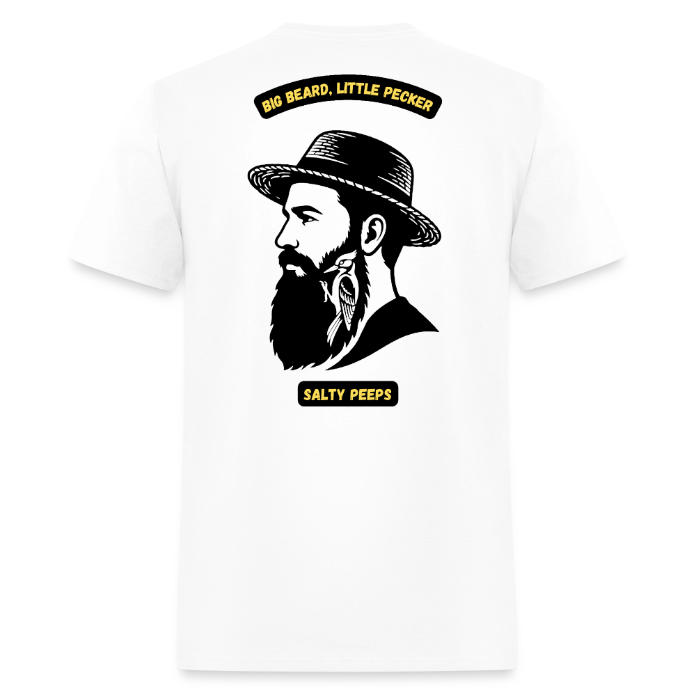 Big Beard, Little Pecker - white