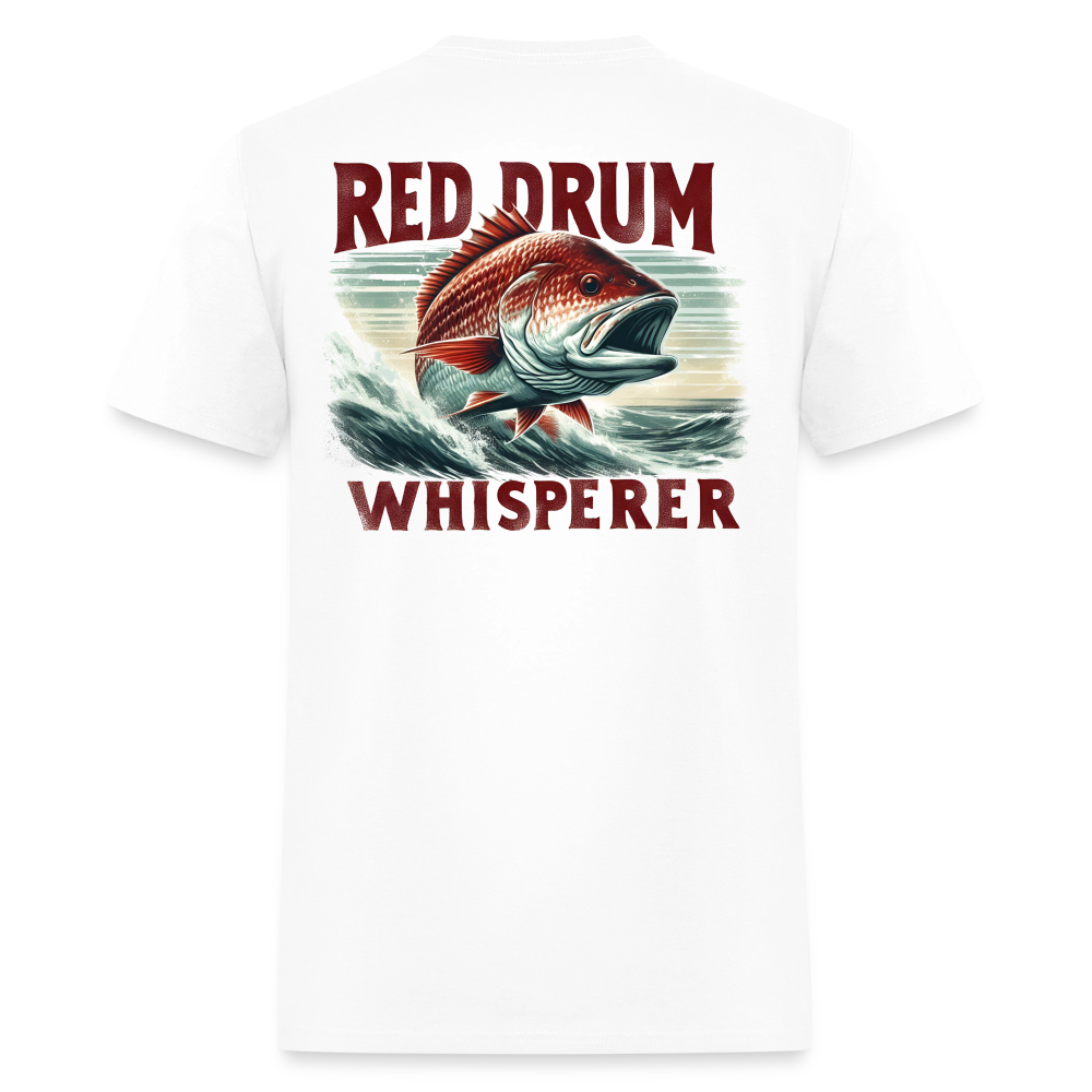 Red Drum Whisperer - white