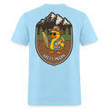 Salty Peeps Mountain Badge - powder blue