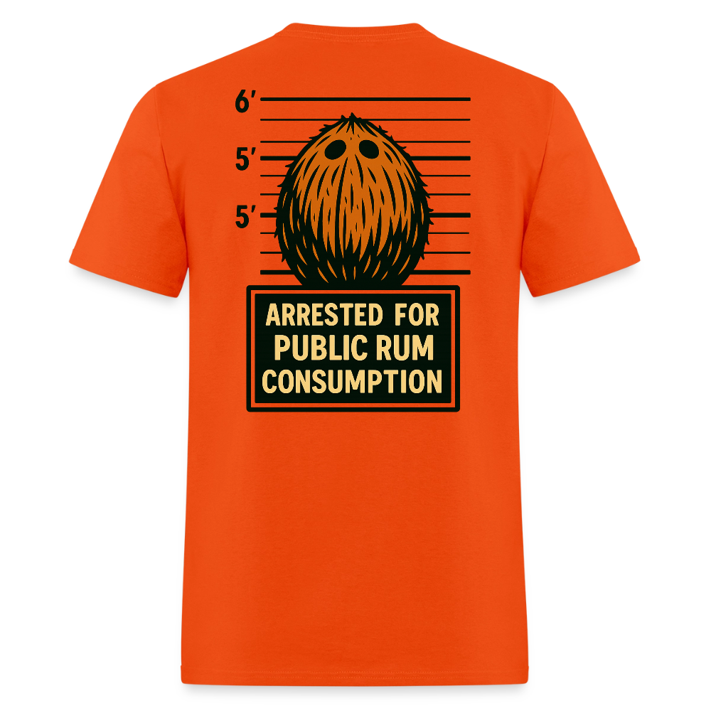 Public Rum consumption - orange