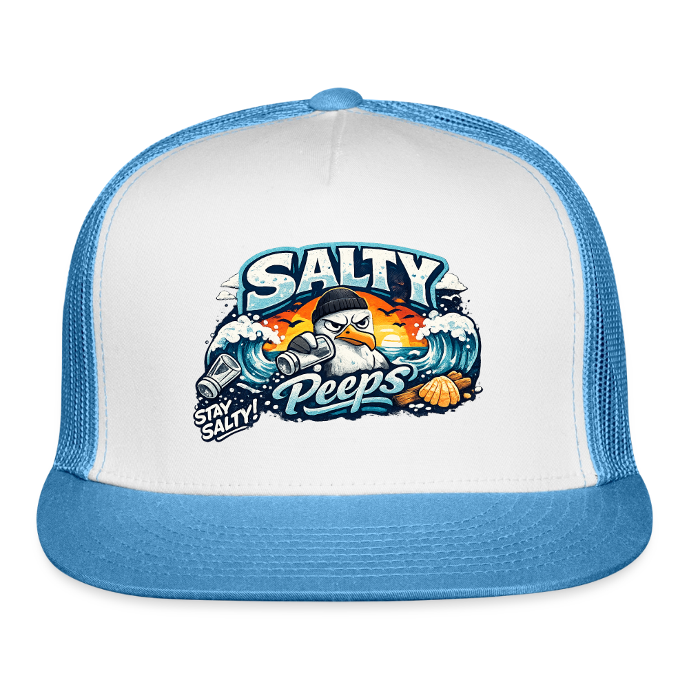 Stay Salty Trucker Hat - white/blue