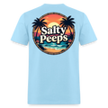 Sunset Badge - powder blue