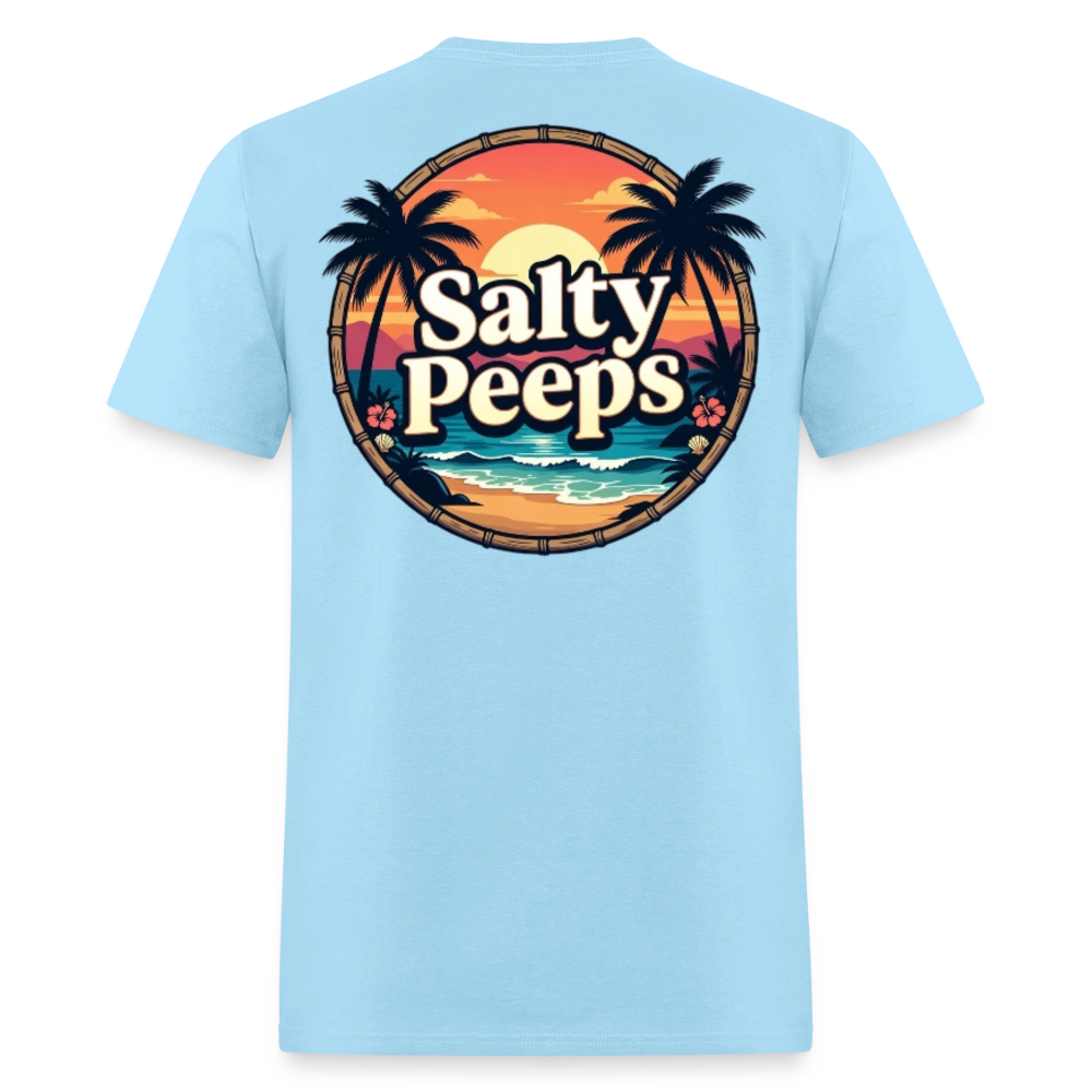 Sunset Badge - powder blue