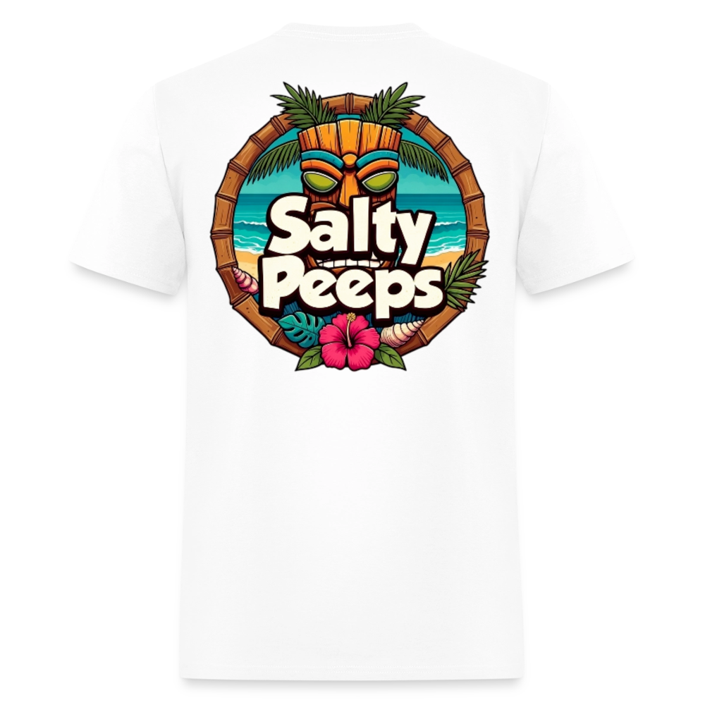 Tiki Badge - white