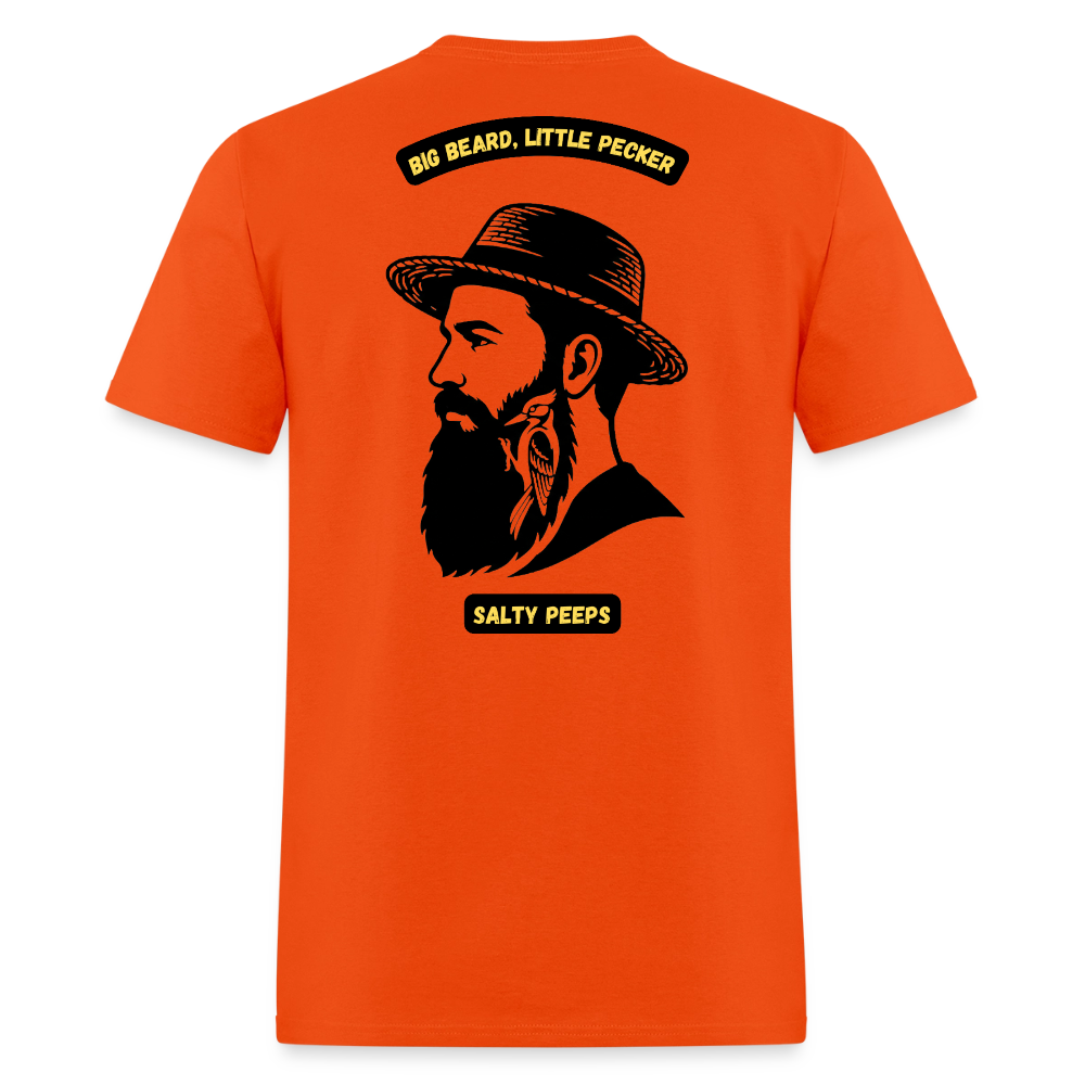 Big Beard, Little Pecker - orange