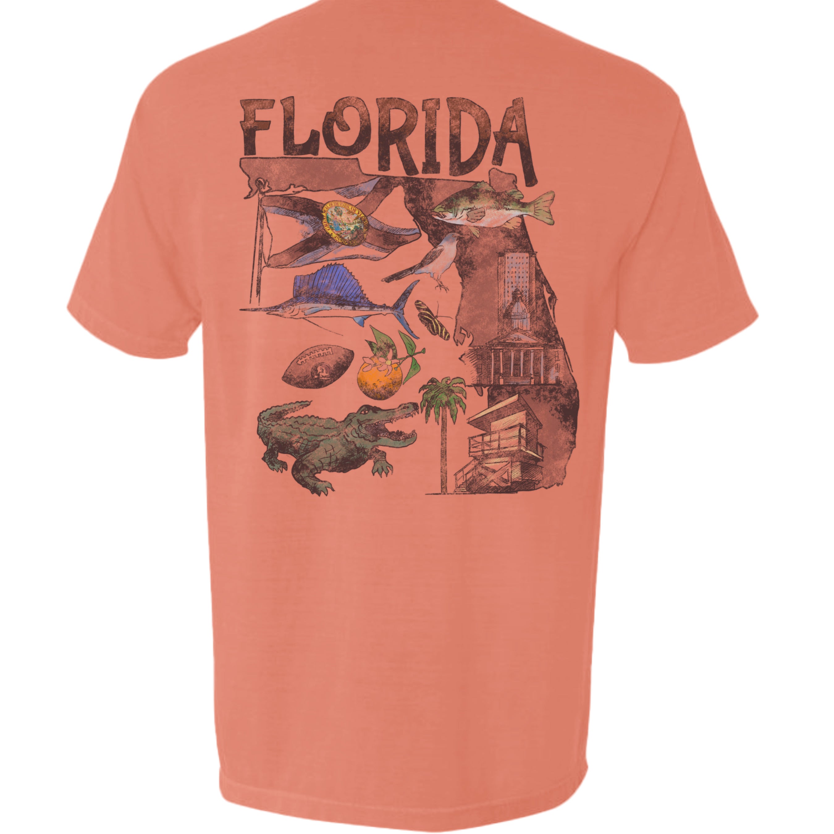 NEON RED ORANGE - 6030CC - BACK